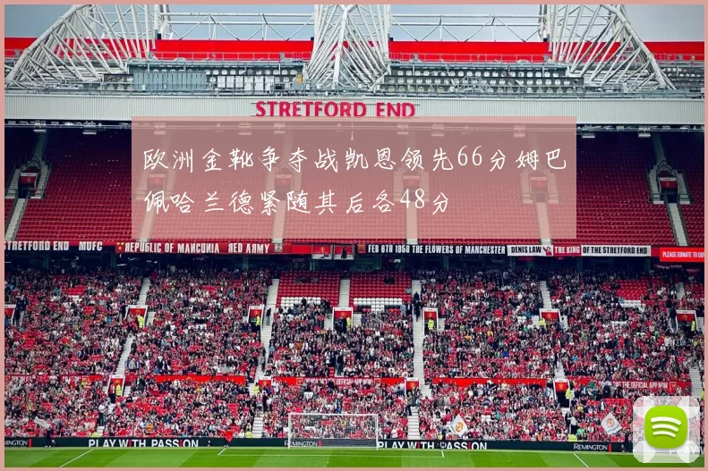 欧洲金靴争夺战凯恩领先66分姆巴佩哈兰德紧随其后各48分